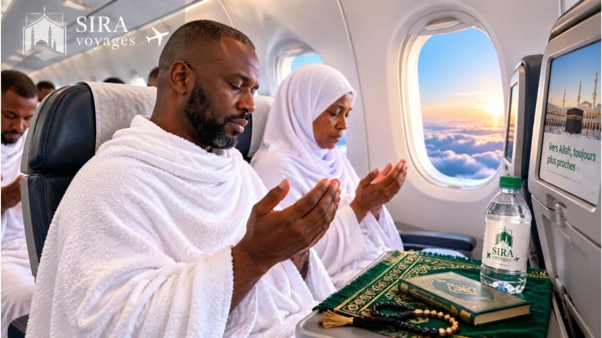 Comment prier à bord de l'avion vers Djeddah