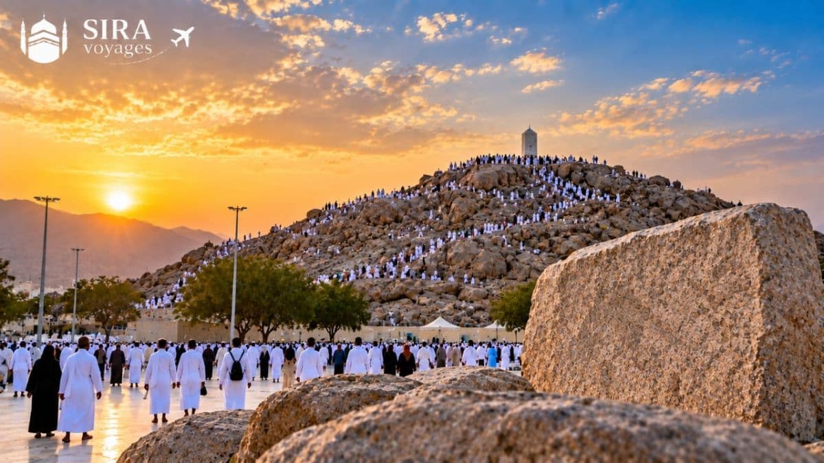 Le mont Arafat (Jabal al-Rahmah)