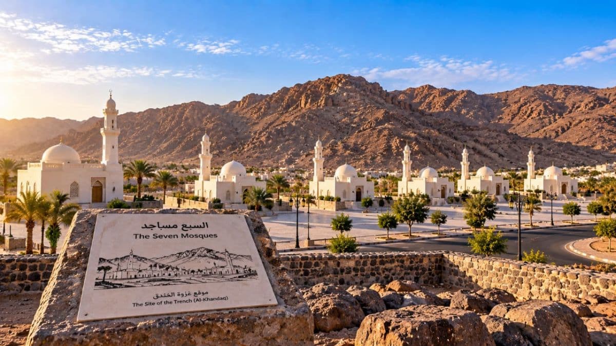 Les Sept Mosquées et le site de la Tranchée (Khandaq)